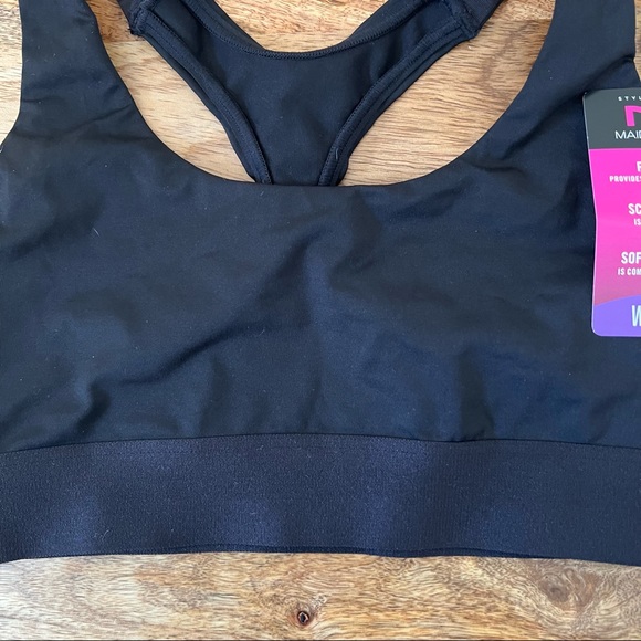 Maidenform black Sporty Racerback wireless Sports Bra - Picture 5 of 9
